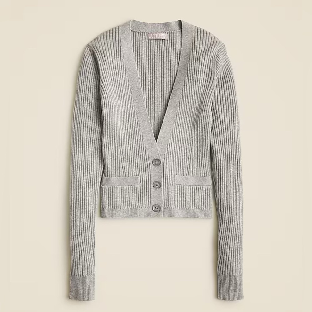 J. Crew V-neck cardigan sweater in TENCEL lyocell blend, Size XS